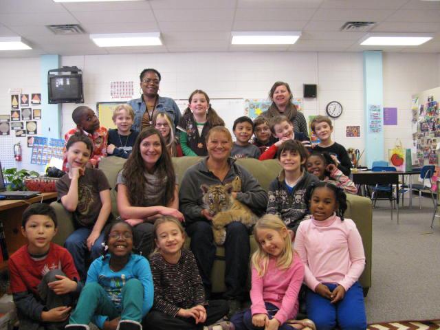 Ares (tiger Cub) at Hall Fletcher Elementary